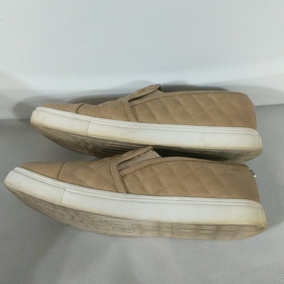 Steve Madden Zaander Quilted Tan Slip On Shoes Loafers - size 8.5 - Picture 3 of 8